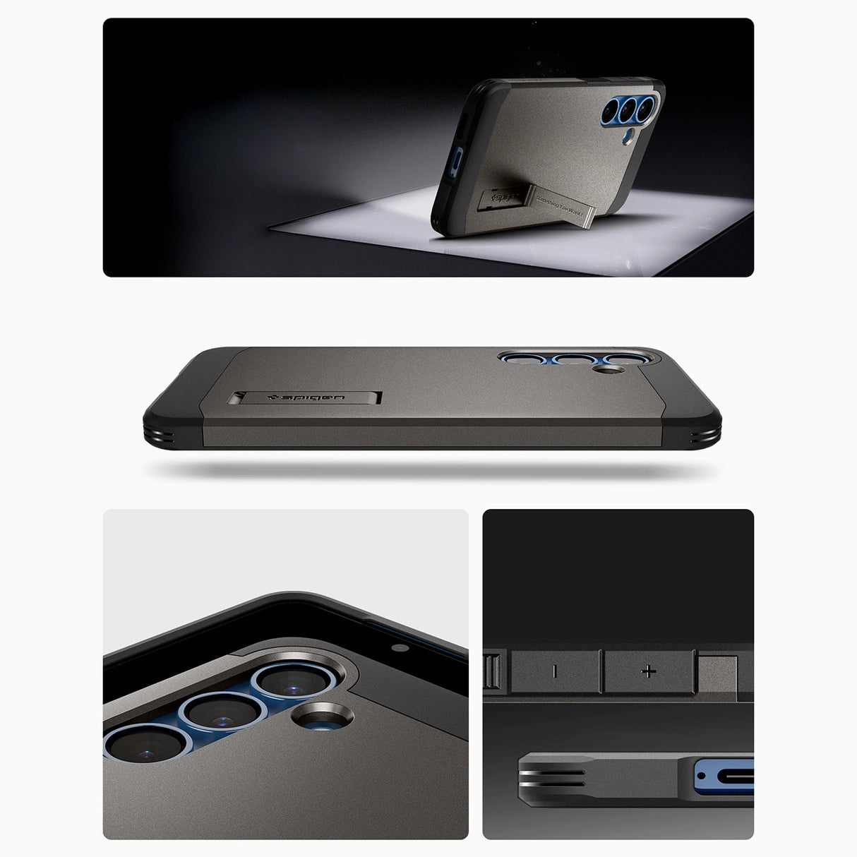 Spigen Tough Armor MagSafe Case til Samsung Galaxy S25+ - Grå