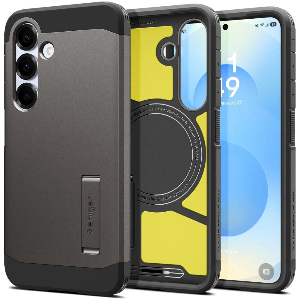 Spigen Tough Armor MagSafe Case til Samsung Galaxy S25+ - Grå