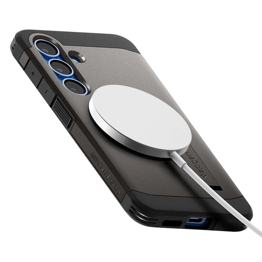 Spigen Tough Armor MagSafe Case til Samsung Galaxy S25+ - Grå