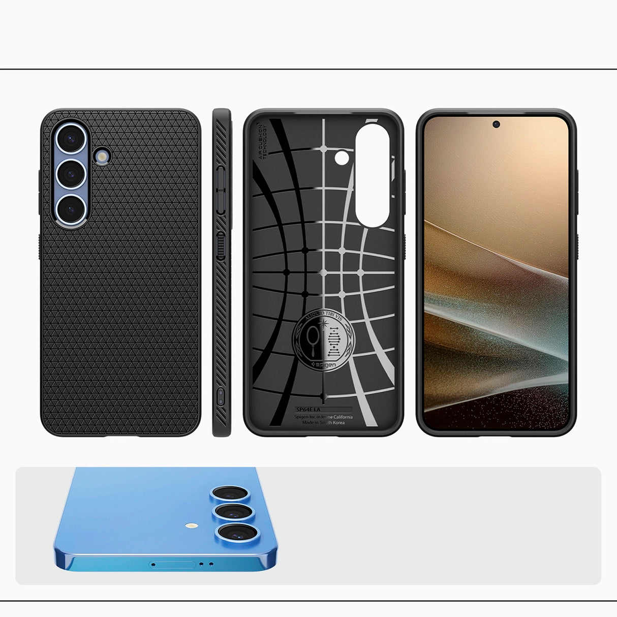 Spigen Liquid Air Case til Samsung Galaxy S25 - Matte sort