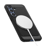 Spigen Rugged Armor Mag MagSafe Case til Samsung Galaxy S25 - Matte Black