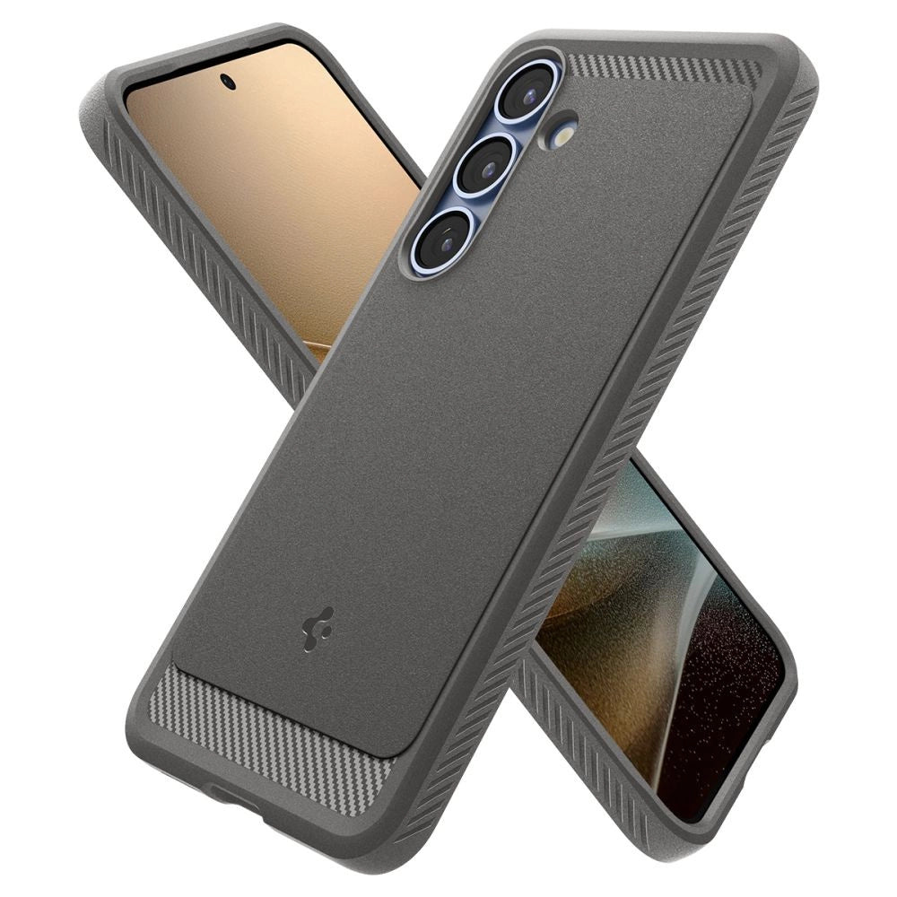 Spigen Rugged Armor Mag MagSafe Case til Samsung Galaxy S25 - Grå