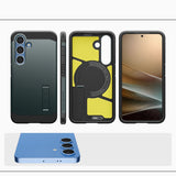 Spigen Tough Armor MagSafe Case til Samsung Galaxy S25 - Grøn