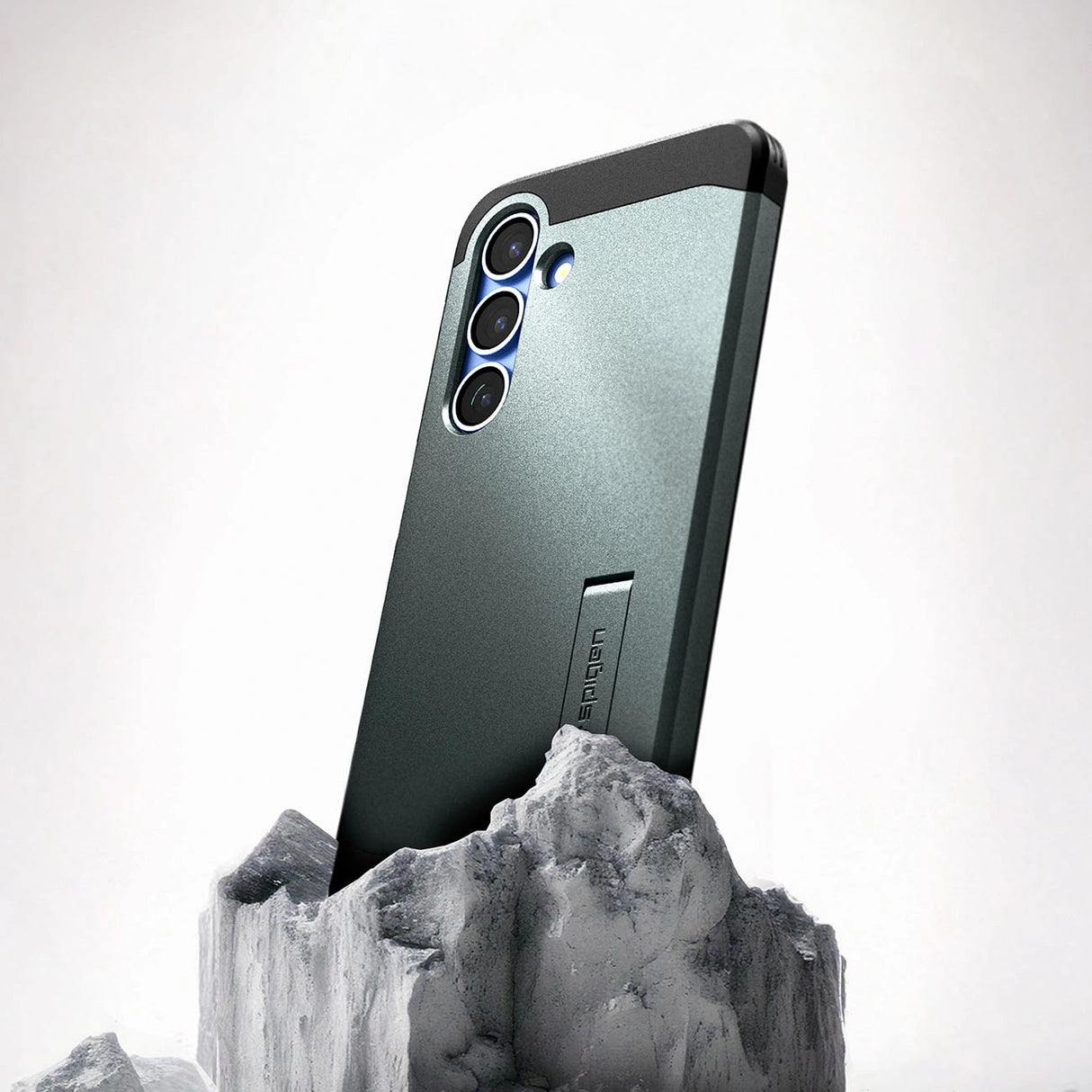 Spigen Tough Armor MagSafe Case til Samsung Galaxy S25 - Grøn