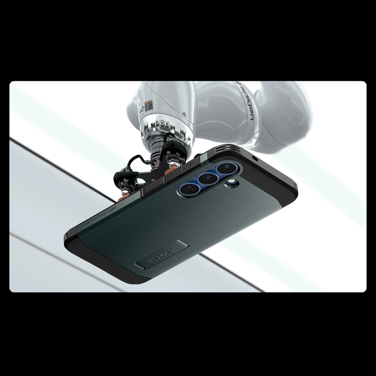 Spigen Tough Armor MagSafe Case til Samsung Galaxy S25 - Grøn