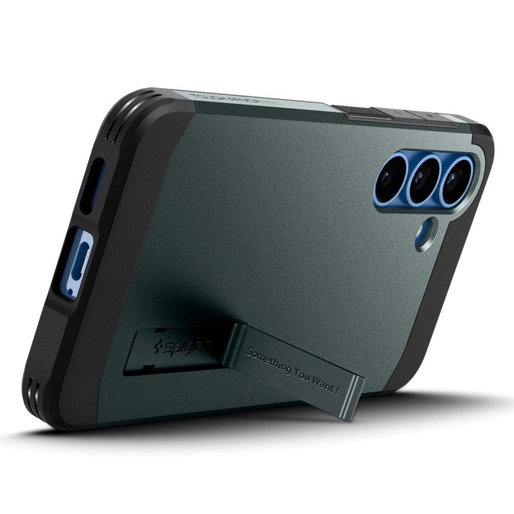 Spigen Tough Armor MagSafe Case til Samsung Galaxy S25 - Grøn