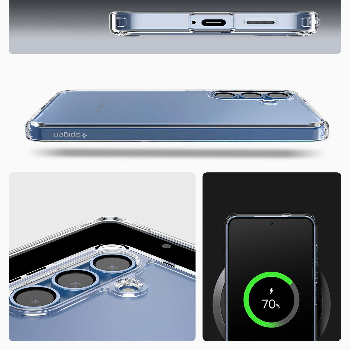 Spigen Ultra Hybrid Case til Samsung Galaxy S25 - Klar