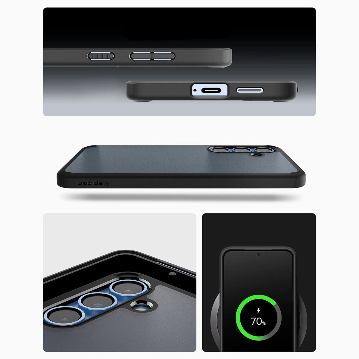 Spigen Ultra Hybrid Case til Samsung Galaxy S25 - sort
