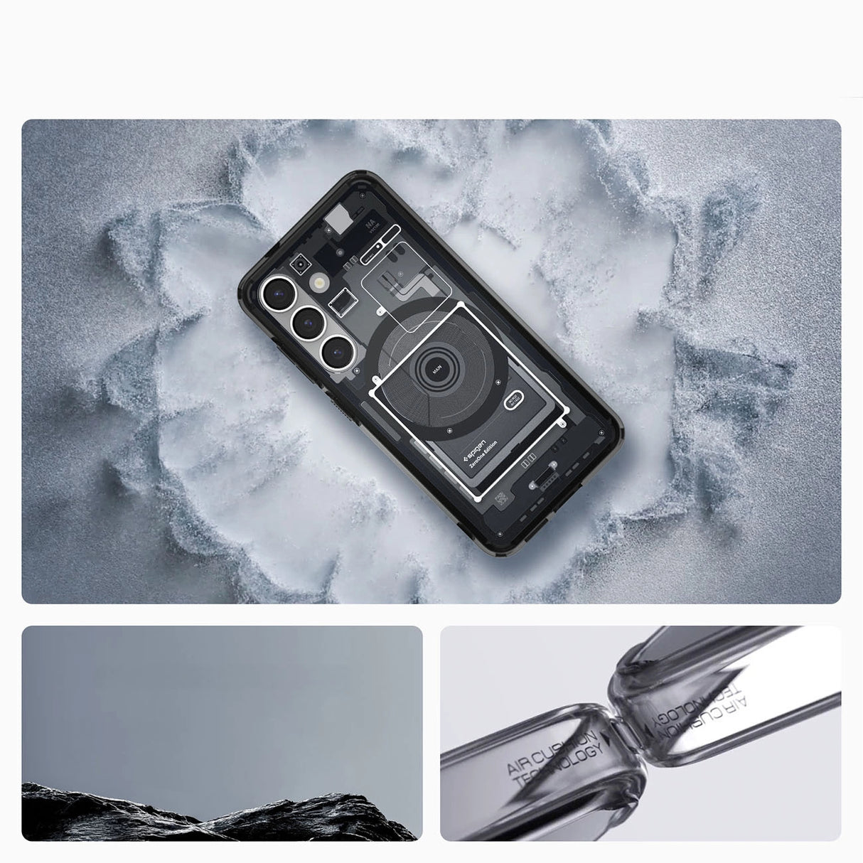 Spigen Ultra Hybrid Mag Case til Samsung Galaxy S25 Zero One - sort