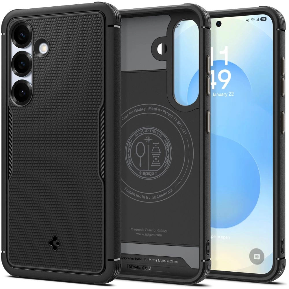 Spigen Core Armor Mag Case til Samsung Galaxy S25 - Matte sort
