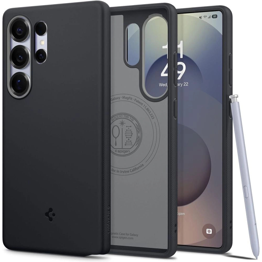 Caseology Nano Pop Case til Samsung Galaxy S25 Ultra - sort