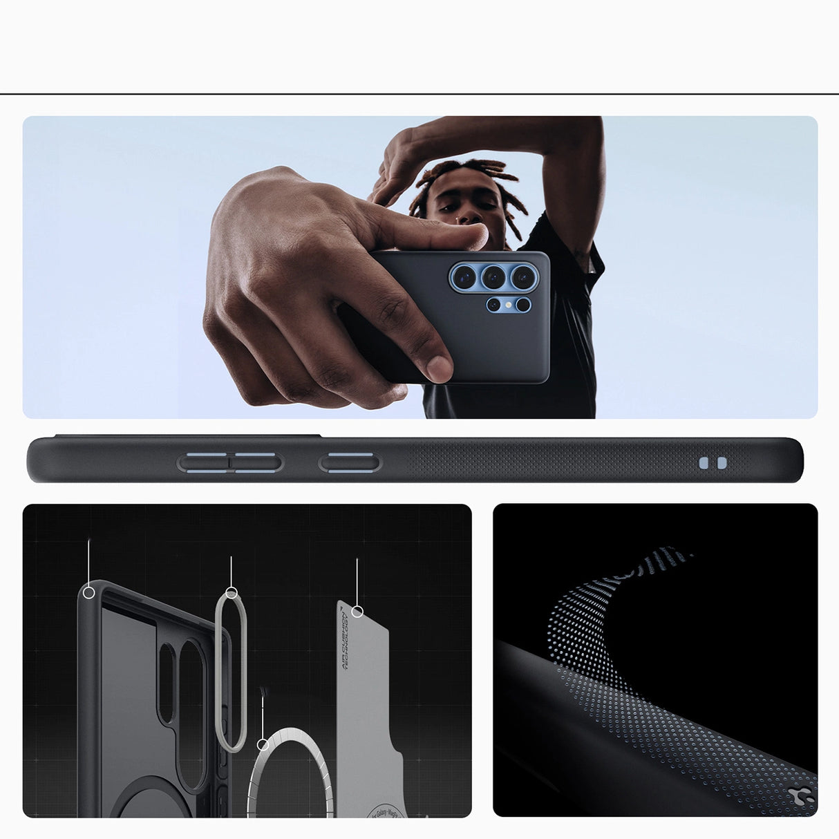 Caseology Nano Pop Case til Samsung Galaxy S25 Ultra - sort