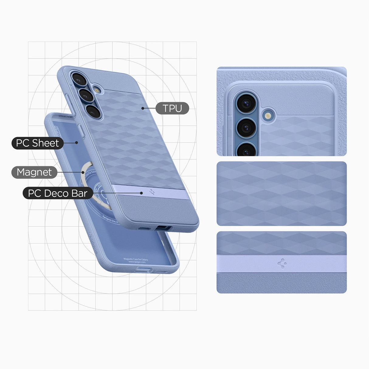 Caseology Parallax Mag MagSafe Samsung Galaxy S25 Case - Purple