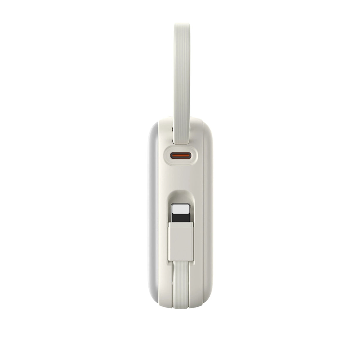 Joyroom JR-PBF27 10000mAh 22.5W Powerbank med indbygget USB-C og Lightning-kabler - hvid