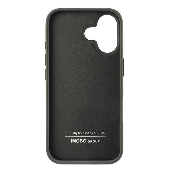 Audi Carbon Fiber Stripe Case til iPhone 16 6.1" - sort