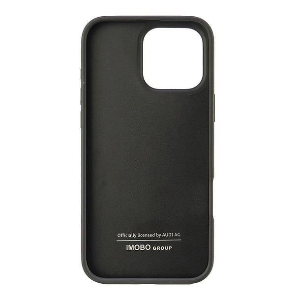 Audi Carbon Fiber Stripe iPhone 16 Pro Max 6.9" sort hardcase AUS-TPUPCIP16PM-R8/D1-BK