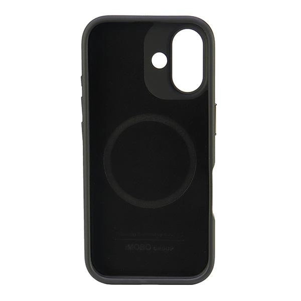 Audi Genuine Leather MagSafe iPhone 16 6.1" sort-rød hardcase AU-TPUPCMIP16-R8/D3-RD