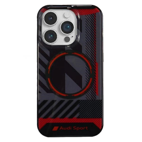 Audi IML Sport MagSafe Case iPhone 14 Pro Max 6.7" sort/sort hardcase AU-IMLMIP14PM-RSQ/D2-BK
