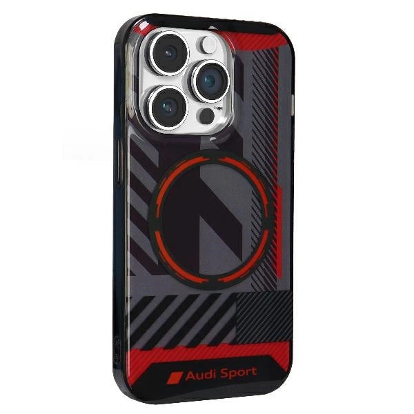 Audi IML Sport MagSafe Case iPhone 14 Pro Max 6.7" sort/sort hardcase AU-IMLMIP14PM-RSQ/D2-BK