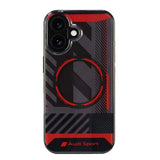 Audi IML Sport MagSafe iPhone 16 6.1" sort/sort hardcase AUS-IMLMIP16-RSQ/D2-BK
