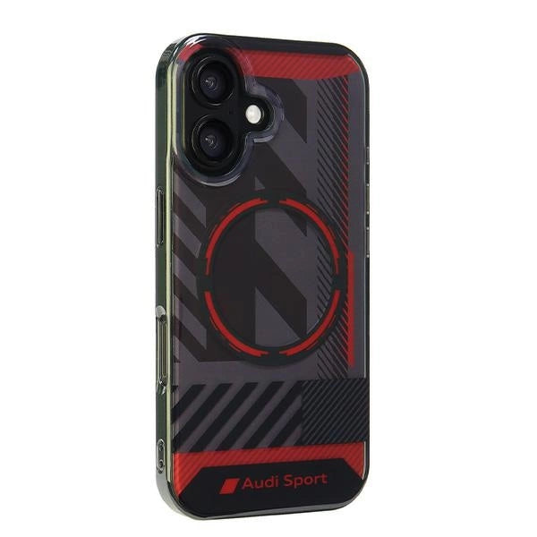Audi IML Sport MagSafe iPhone 16 6.1" sort/sort hardcase AUS-IMLMIP16-RSQ/D2-BK