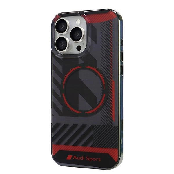 Audi IML Sport MagSafe iPhone 16 Pro Max 6.9" sort/sort hardcase AUS-IMLMIP16PM-RSQ/D2-BK