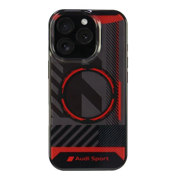 Audi IML Sport MagSafe iPhone 16 Pro 6.3" sort/sort hardcase AUS-IMLMIP16P-RSQ/D2-BK