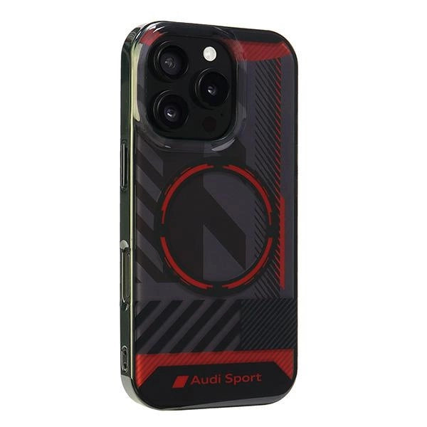 Audi IML Sport MagSafe iPhone 16 Pro 6.3" sort/sort hardcase AUS-IMLMIP16P-RSQ/D2-BK