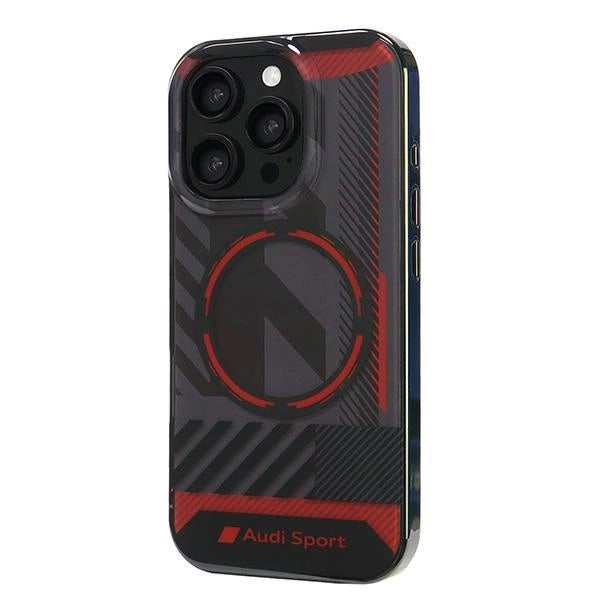 Audi IML Sport MagSafe iPhone 16 Pro 6.3" sort/sort hardcase AUS-IMLMIP16P-RSQ/D2-BK