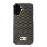 Audi IML Stitching Pattern MagSafe iPhone 16 6.1" sort/sort hardcase AU-IMLMIP16-Q5/D3-BK