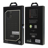 Audi syntetisk læder MagSafe iPhone 16 Plus 6.7" sort/sort hardcase AU-TPUPCMIP16M-GT/D3-BK