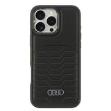 Audi syntetisk læder MagSafe iPhone 16 Pro Max 6.9" sort/sort hardcase AU-TPUPCMIP16PM-GT/D3-BK