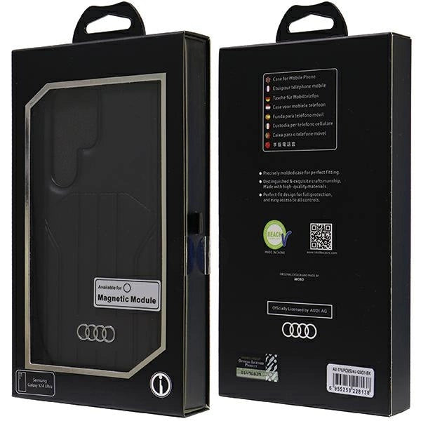 Audi MagSafe S24 Ultra S928 sort/sort hardcase AU-TPUPCMS24U-Q5/D1-BK