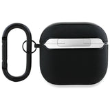 BMW BMA4SSLBK AirPods 4 cover sort/sort Geniune læder sølv logo