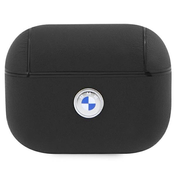 BMW BMAP2SSLBK AirPods Pro 2 (2022/2023) cover sort/sort Geniune læder sølv logo