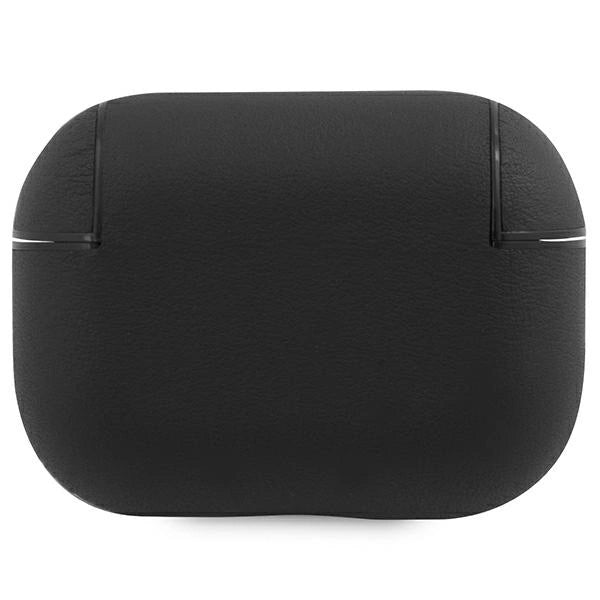 BMW BMAP2SSLBK AirPods Pro 2 (2022/2023) cover sort/sort Geniune læder sølv logo