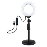 LED-ringlampe Puluz med justerbar base PU391