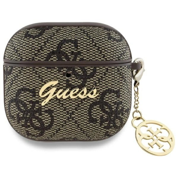 Guess GUA4G4GSMW AirPods 4 cover brun 4G Charm Collection