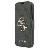 Guess GUBKP13X4GMGGR iPhone 13 Pro Max 6.7" grå/grå bog 4G Big Metal Logo