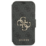 Guess GUBKP13X4GMGGR iPhone 13 Pro Max 6.7" grå/grå bog 4G Big Metal Logo