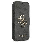 Guess GUBKP13X4GMGGR iPhone 13 Pro Max 6.7" grå/grå bog 4G Big Metal Logo