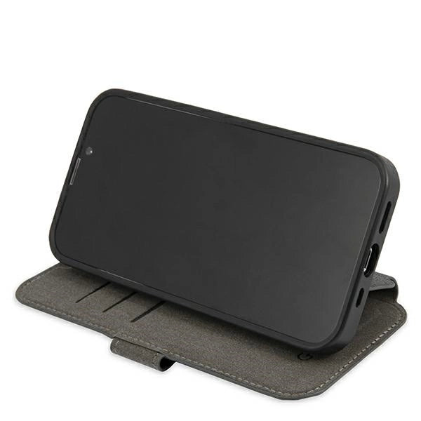 Guess GUBKP13X4GMGGR iPhone 13 Pro Max 6.7" grå/grå bog 4G Big Metal Logo