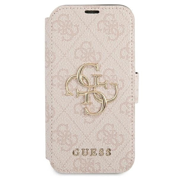 Guess GUBKP13X4GMGPI iPhone 13 Pro Max 6.7" pink/pink book 4G Big Metal Logo