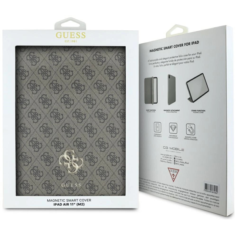 Guess GUFC11RM24PS4SGW iPad Air 11" 2024 brun/brun Magnetisk 4G Stor Logo