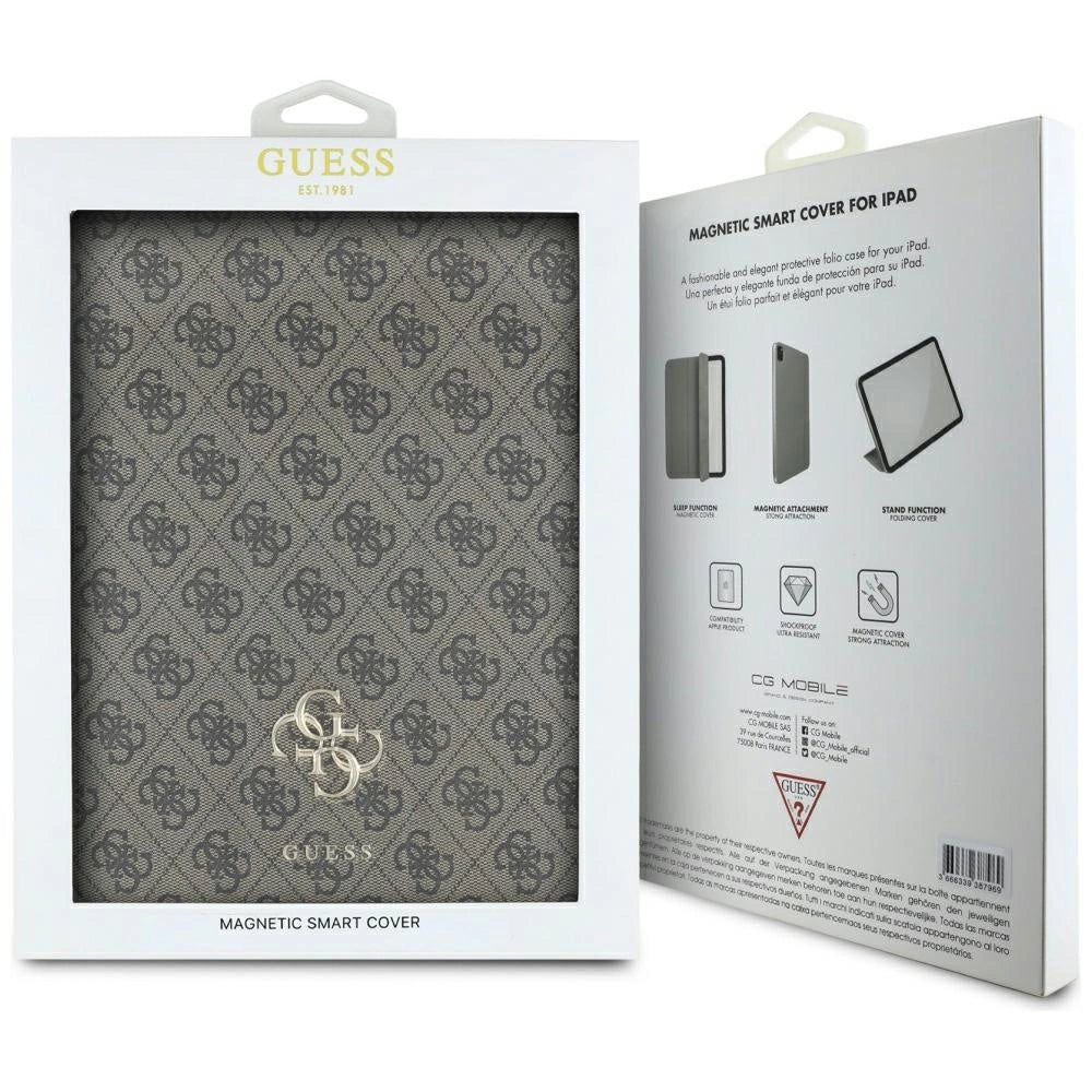 Guess GUFC13RM24PS4SGW iPad Air 13" 2024 brun Magnetisk 4G Stor Logo