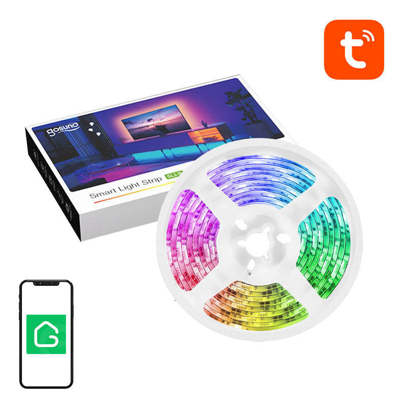 Smart WiFi RGB LED lysstrimmel Gosund SL1 (2,8 m), Tuya