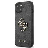 Guess GUHCP13M4GMGGR iPhone 13 / 14 / 15 6.1" grå/grå hardcase 4G Big Metal Logo