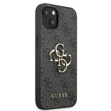 Guess GUHCP13M4GMGGR iPhone 13 / 14 / 15 6.1" grå/grå hardcase 4G Big Metal Logo