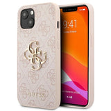 Guess 4G Big Metal Logo Case til iPhone 13 / 14 / 15 6.1" - Pink