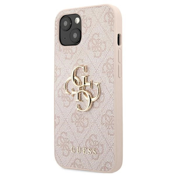 Guess 4G Big Metal Logo Case til iPhone 13 / 14 / 15 6.1" - Pink